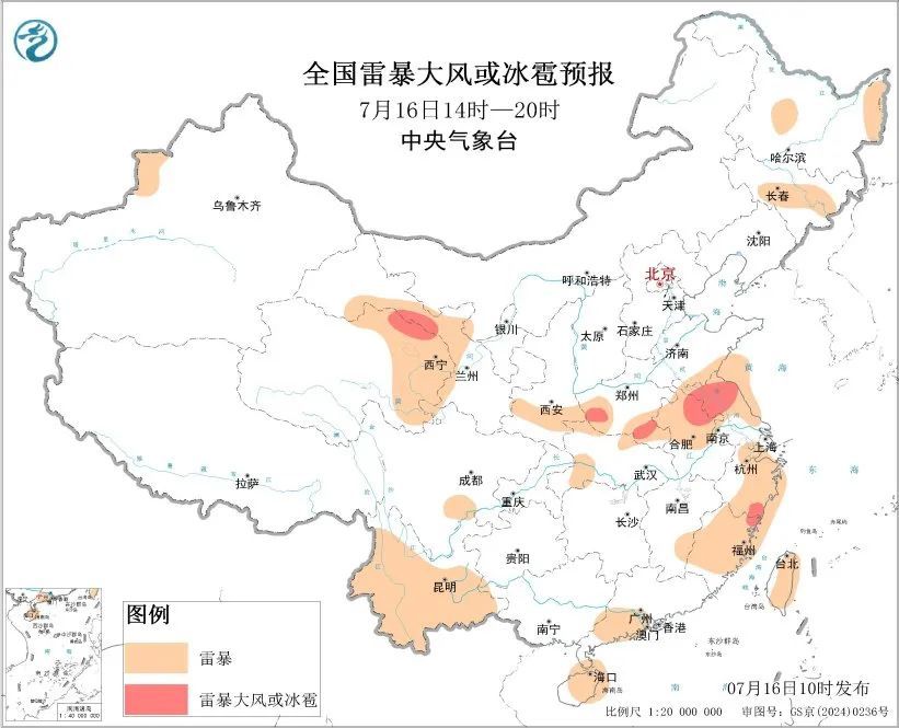 40℃高温+超10级雷暴大风+强降水！安徽发布强对流黄色预警