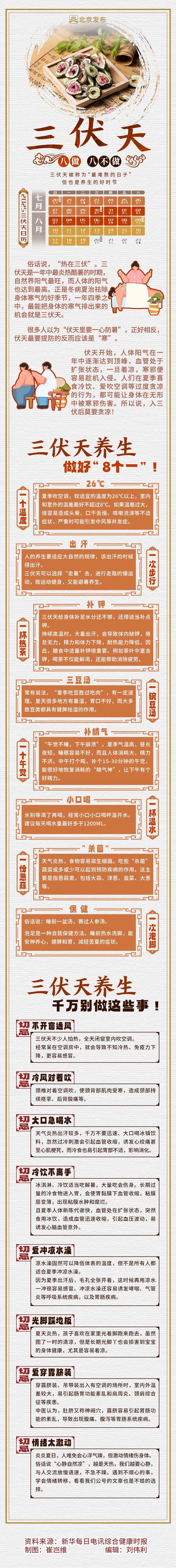 今年三伏“缩水”了？驱寒祛湿黄金期不变！最全“8做8不做”养生秘诀请收好