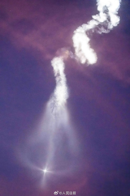 存图！天舟九号发射高能瞬间