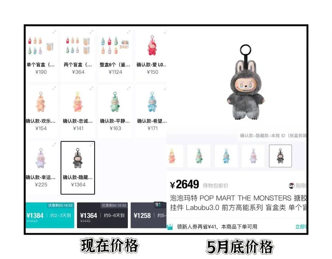 LABUBU二手价格大跌50%！泡泡玛特上半年业绩“爆了”