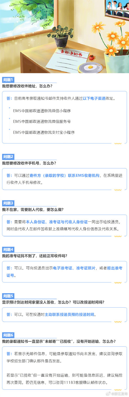录取通知书派送中！这些问题快来了解