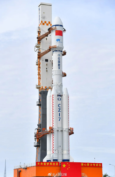 存图！天舟九号发射高能瞬间