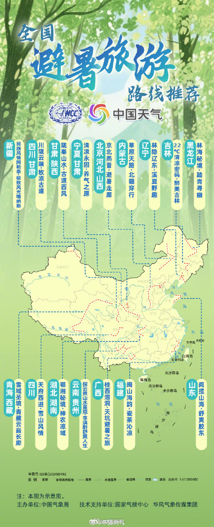 全国暑期避暑旅游路线来了 全国暑期避暑旅游路线来了
