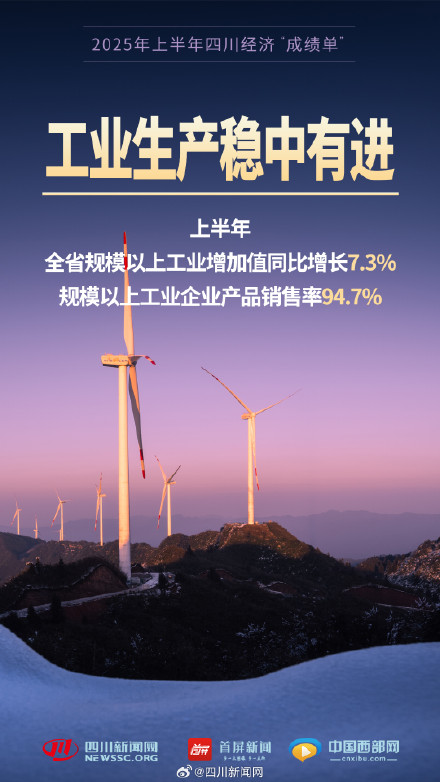 一组海报数览2025年上半年四川经济成绩单