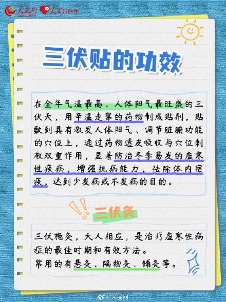 请查收!三伏贴使用指南 请查收!三伏贴使用指南