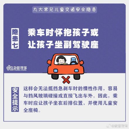 九大常见儿童交通安全隐患，家长请注意