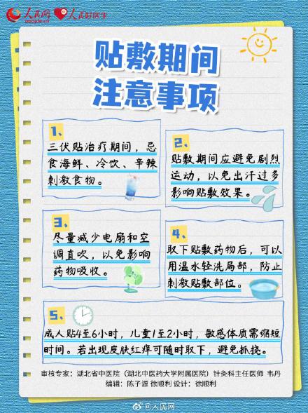 请查收!三伏贴使用指南 请查收!三伏贴使用指南