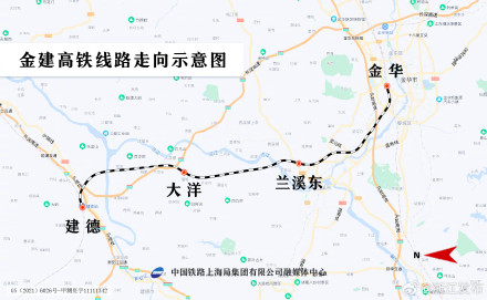 金建高铁全线路桥隧贯通