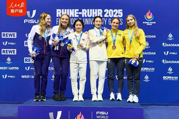 欧阳钰/王伟莹跳水女双三米板夺冠,中国队收获大运会第二金 欧阳钰/王伟莹跳水女双三米板夺冠,中国队收获大运会第二金