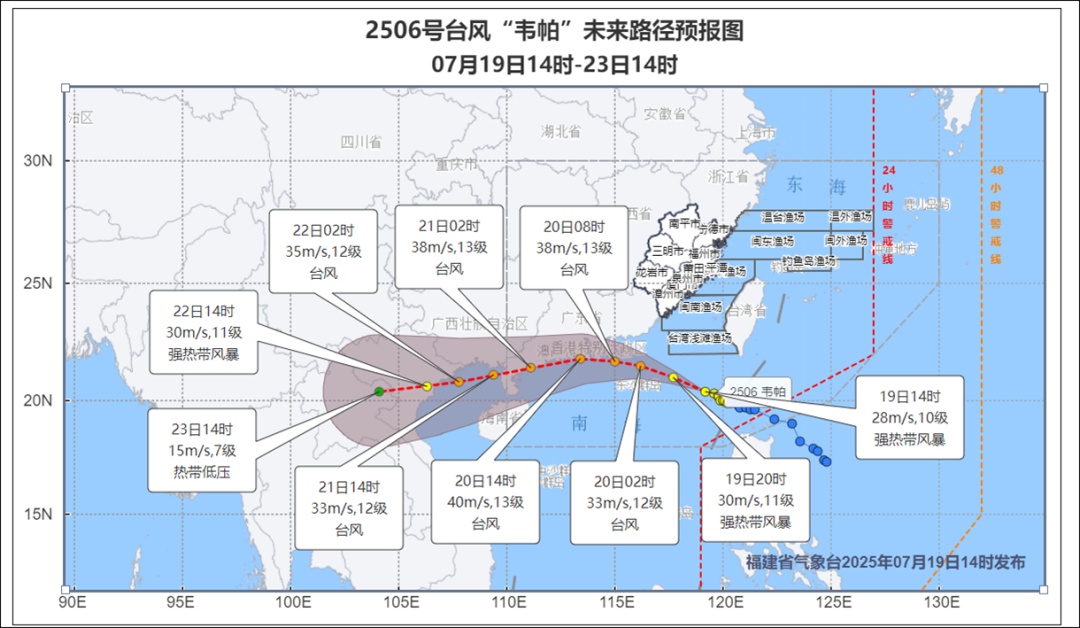 暴雨！大暴雨！台风“韦帕”即将登陆！福建接下来天气……