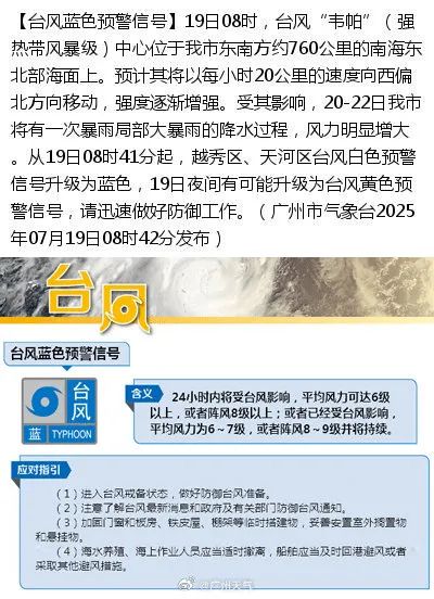 重大预警！台风“韦帕”即将正面袭击广东，明天或有特大暴雨！防风防雨，停航停运，尽量减少外出