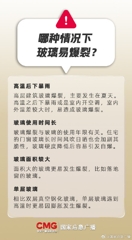 热爆了！高温天怎样避免家里玻璃热“炸”？