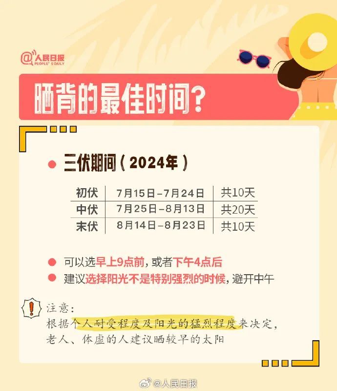 明天入伏，会更热吗？怎么晒背？这份养生指南请收好