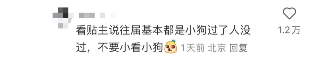“大几发小狗？”“好像是大二下学期！”