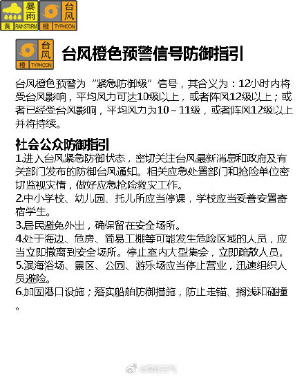 深圳市台风橙色预警信号扩展至全市