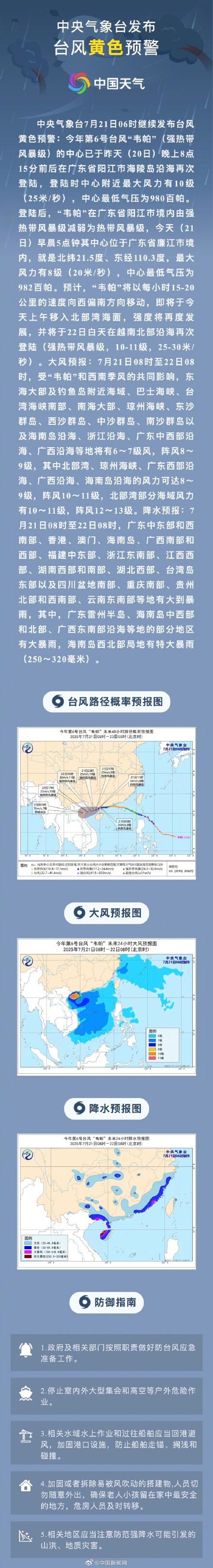 台风韦帕今早最大风力8级 台风韦帕今早最大风力8级