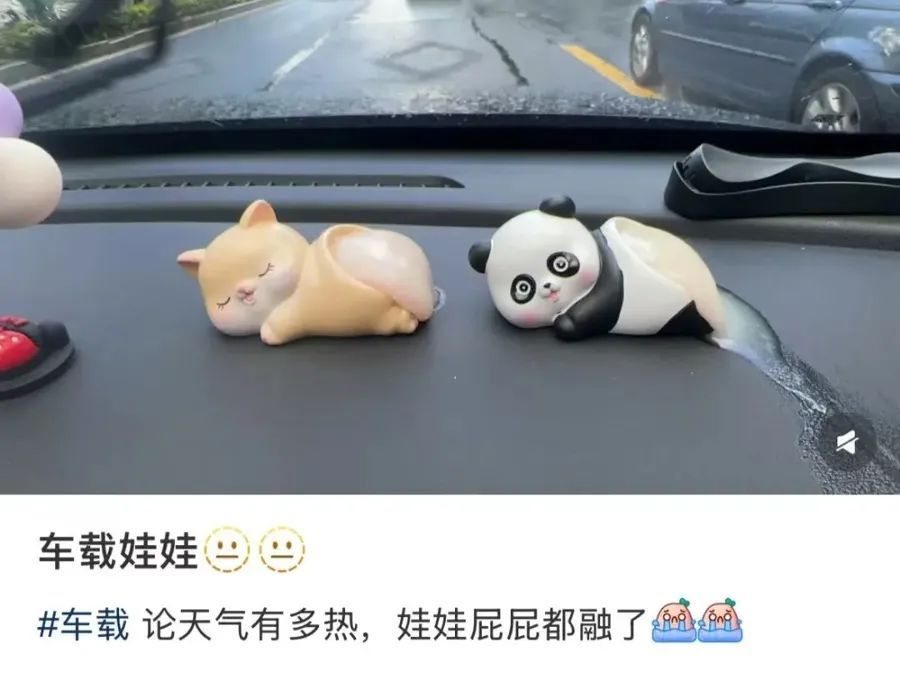 Labubu车内融化惨变Lababa！杭州人，快拿走车内的这些......