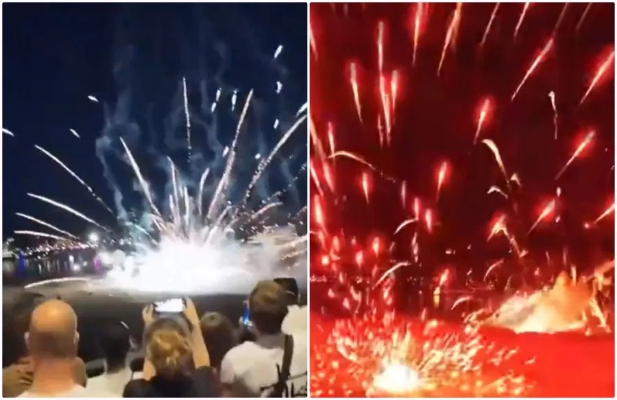 德国烟火秀发生意外，烟花射向人群，19人受伤
