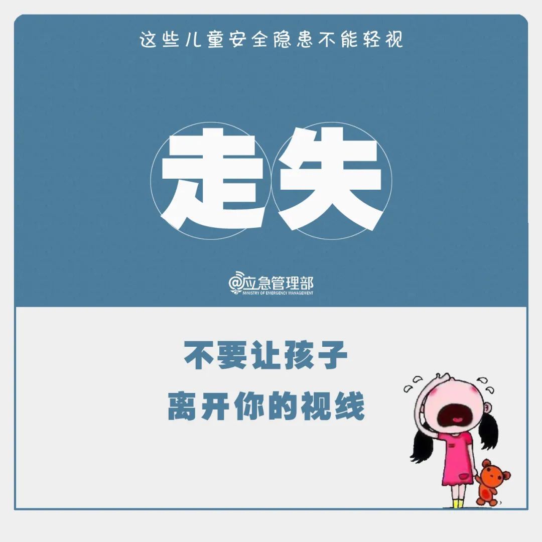 @广大家长，孩子日常出行、玩耍，这些事项一定要警惕 | 安全提示