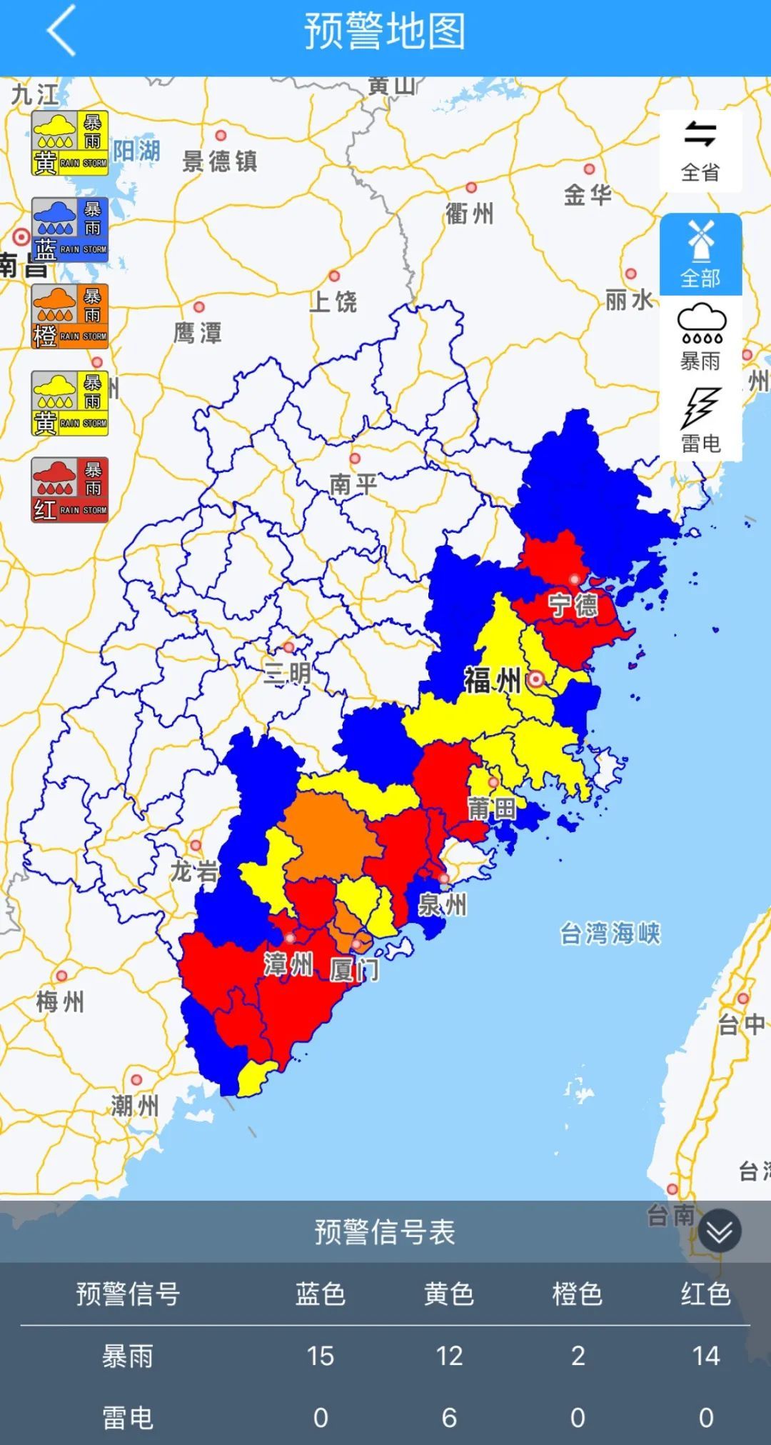 台风“韦帕”再升级！暴雨！大暴雨！福建连发49条预警