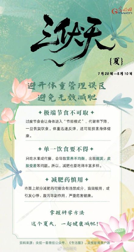 三伏天让减肥事半功倍？请接收这份减肥指南