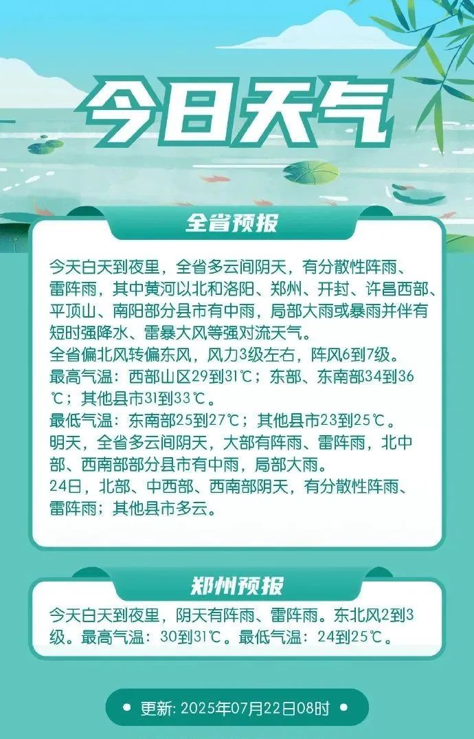 因降雨，河南部分高速路段禁止车辆上站！一地发布暴雨红色预警！