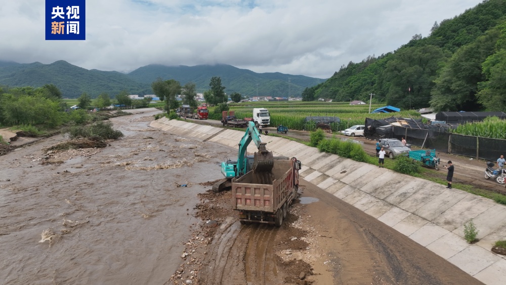 强降雨致吉林集安受灾 重建工作正在开展