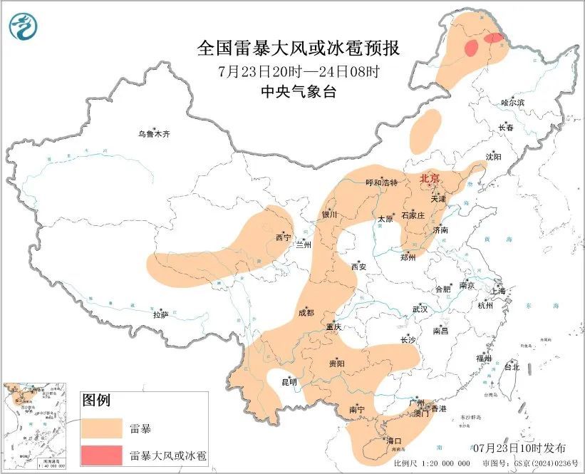 今天天津中到大雨！降雨时间——