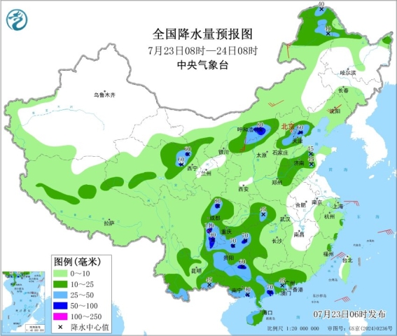北方警惕暴雨过程再度来袭 西北地区东部至东北地区中部有强降雨 北方警惕暴雨过程再度来袭 西北地区东部至东北地区中部有强降雨