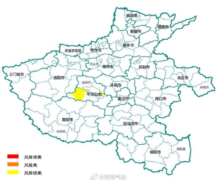 河南发布地质灾害气象风险预警！未来两小时，郑州将有短时强降水