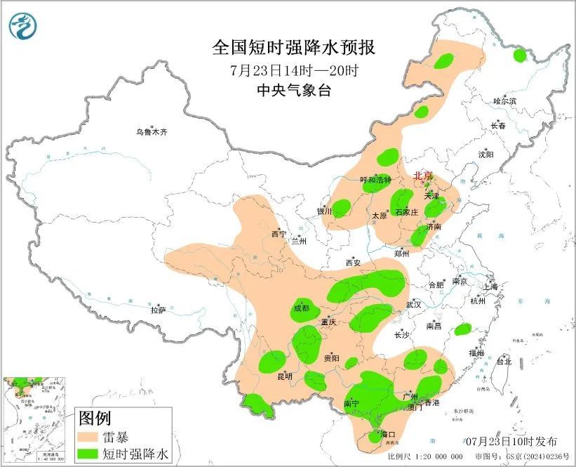 今天天津中到大雨！降雨时间——