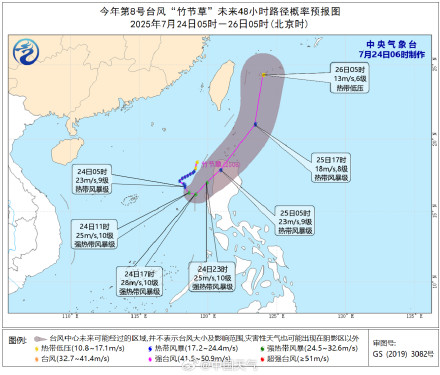 第8号台风“竹节草”生成