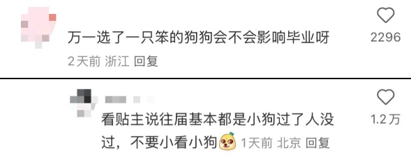 “大几发小狗？”“好像是大二下学期！”一同学发被“警犬技术”专业录取截图引热议