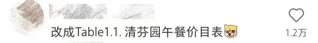 清华食堂菜单像论文？网友：大学食堂的创新点果然比论文里的还多