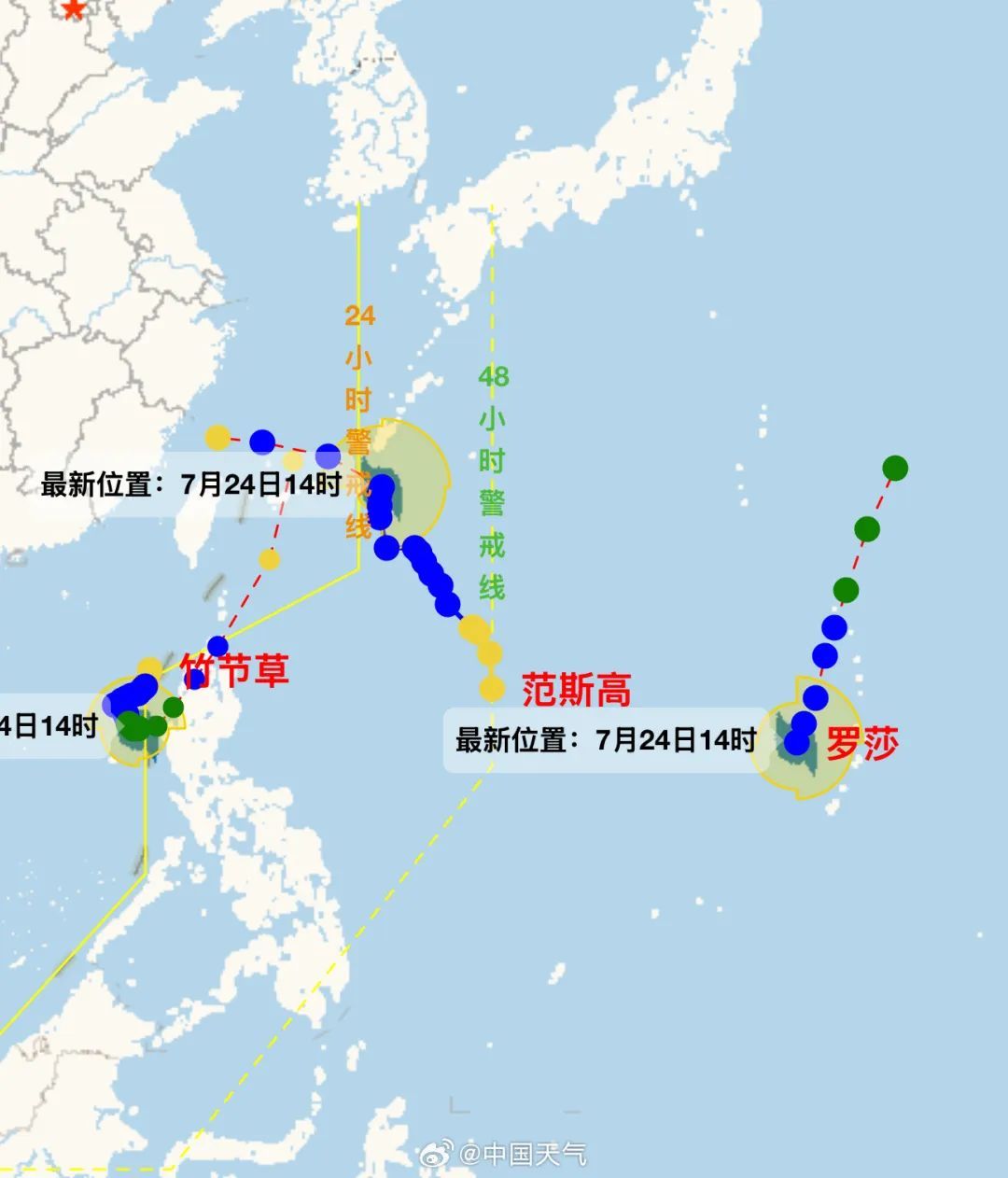 7、8、9号台风同时活跃，宁波接下来的天气……