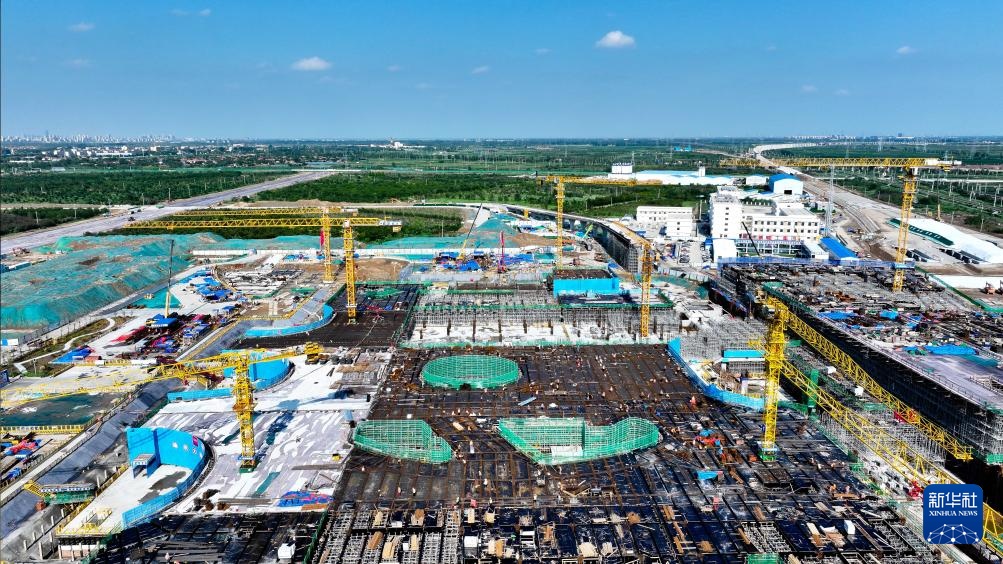 津潍高铁东营高铁站现代综合客运枢纽建设忙 津潍高铁东营高铁站现代综合客运枢纽建设忙