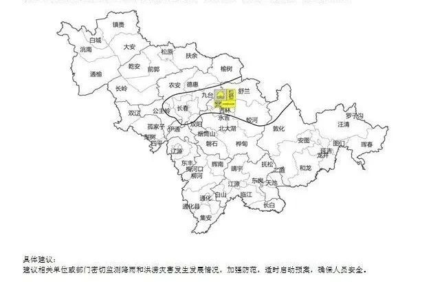 大到暴雨、大暴雨已经抵达！吉林省暴雨预警升级