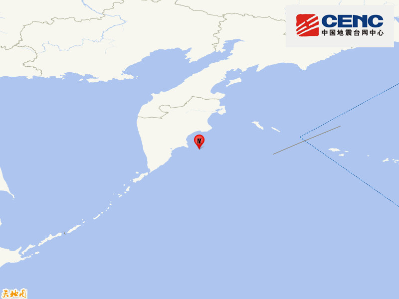 堪察加东岸远海发生6.0级地震 震源深度10公里