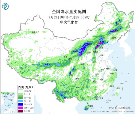 保定多地降雨量破极值
