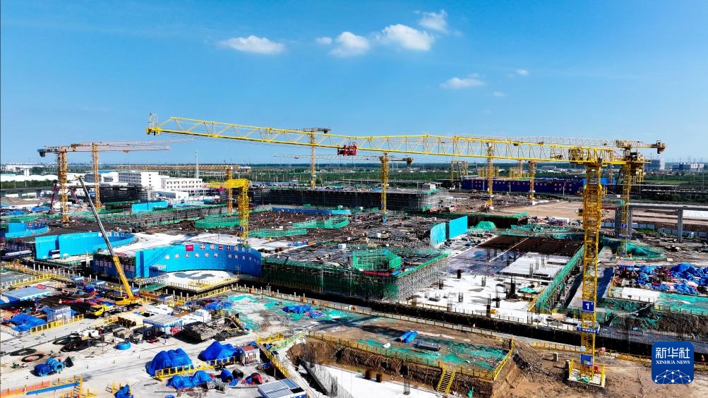 津潍高铁东营高铁站现代综合客运枢纽建设忙 津潍高铁东营高铁站现代综合客运枢纽建设忙