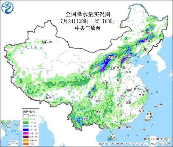 华北北部至东北地区中部仍有大到暴雨 部分地区大暴雨