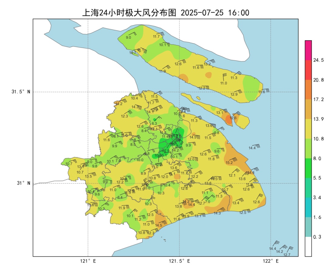 台风已开始影响上海!周末有大风大雨,下周降水更加明显 台风已开始影响上海!周末有大风大雨,下周降水更加明显