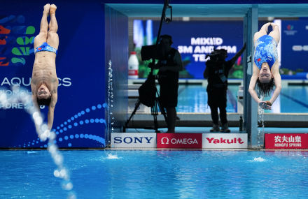 中国跳水队收获世锦赛首金