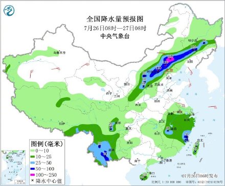 注意！内蒙古华北东北有强降雨 &nbsp;华东地区西南地区有分散性强降雨