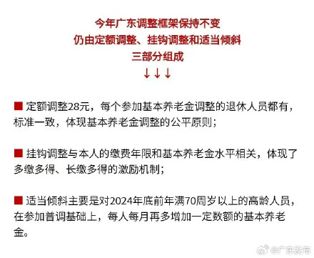 广东公布2025年基本养老金调整办法