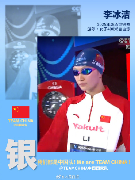 祝贺！李冰洁世锦赛打破亚洲纪录