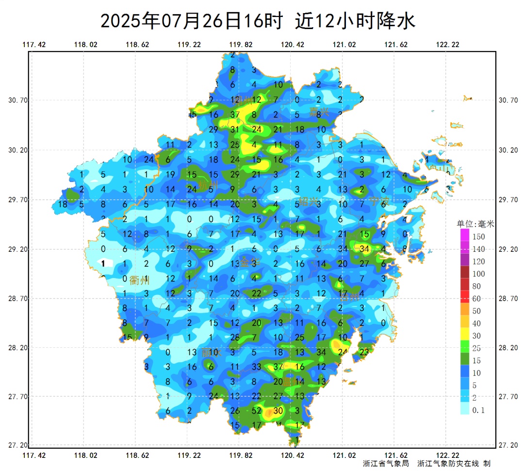 浙江多地仍有暴雨、大暴雨！雨雨雨要持续到8月初……