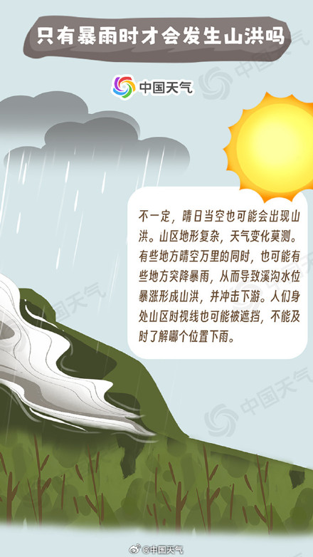 北京发布最高级别洪水红色预警 一图掌握山洪来袭如何自救避险