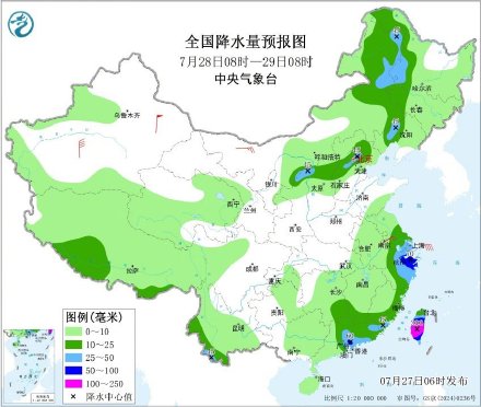 华北东北有强降雨 江南东部西南地区有分散性强降雨