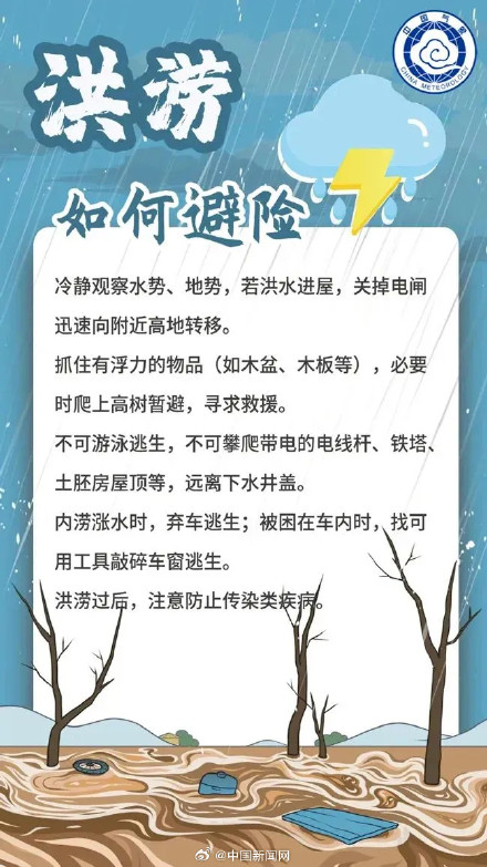 北京4区暴雨红色预警